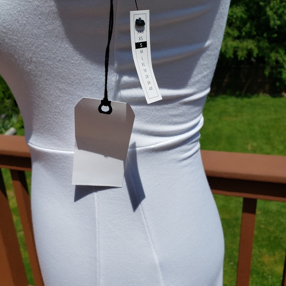 NWT LEITH Bodycon White Tank Dress Sz S - Picture 4 of 16